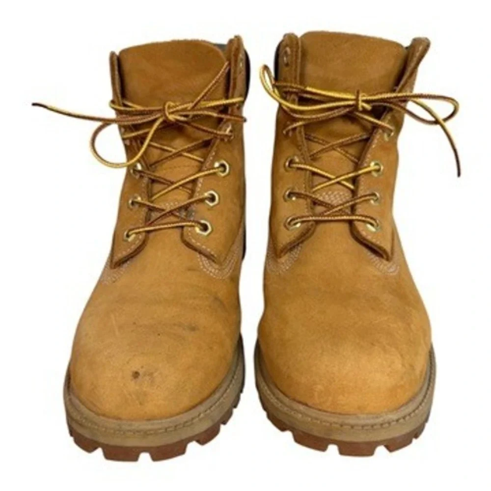 Timberland‎ 6-Inch Premium Waterproof Boots Junior 6.5 Wheat Leather Classic Lug
